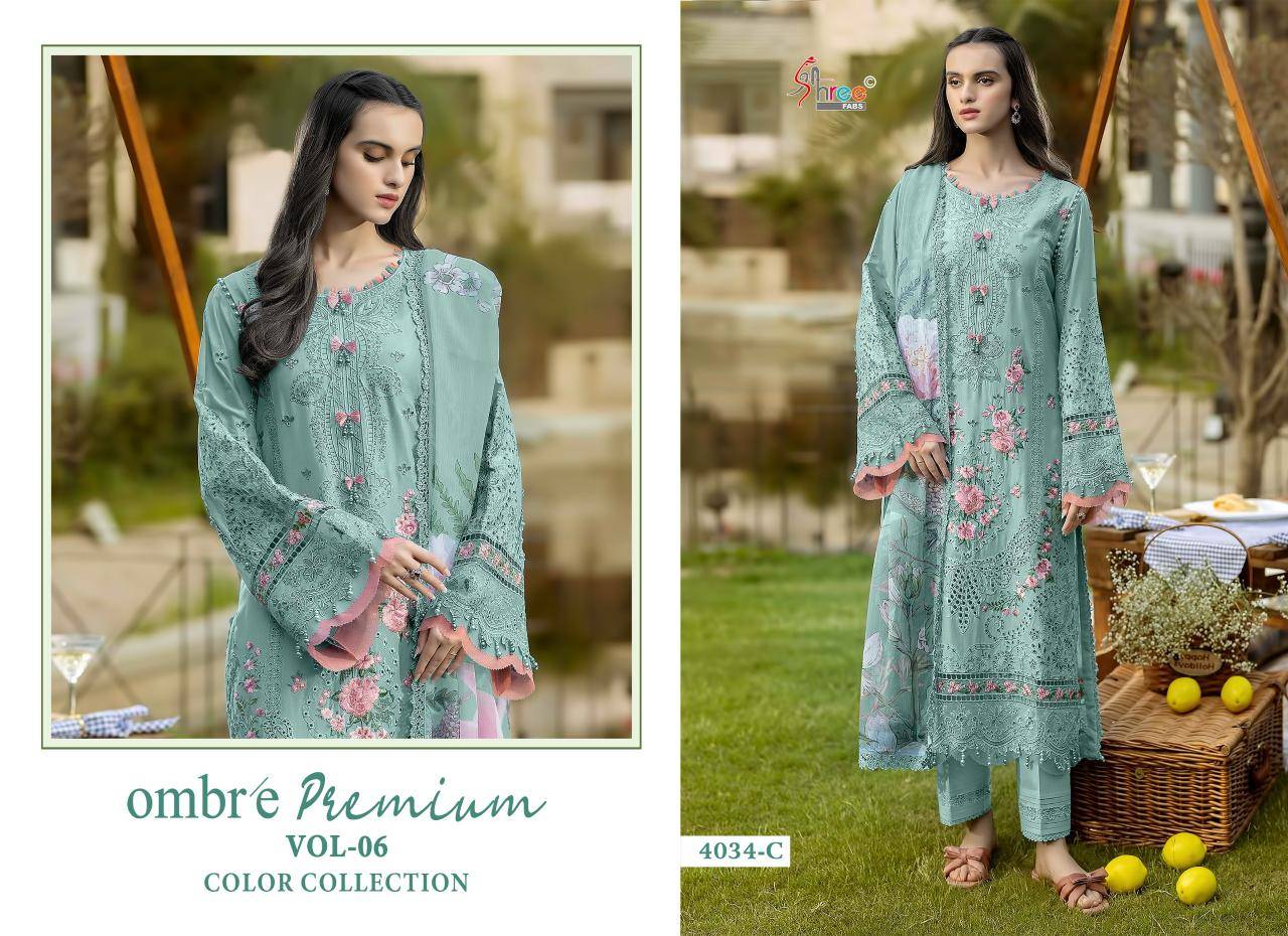 Shree fab ombre lawn collection vol-6 salwar suite shops in Ahmedabad